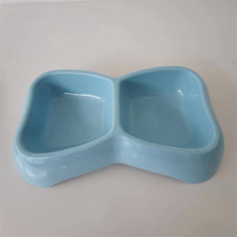 Bone Shape Double Water Food Pet Bowls TM4006