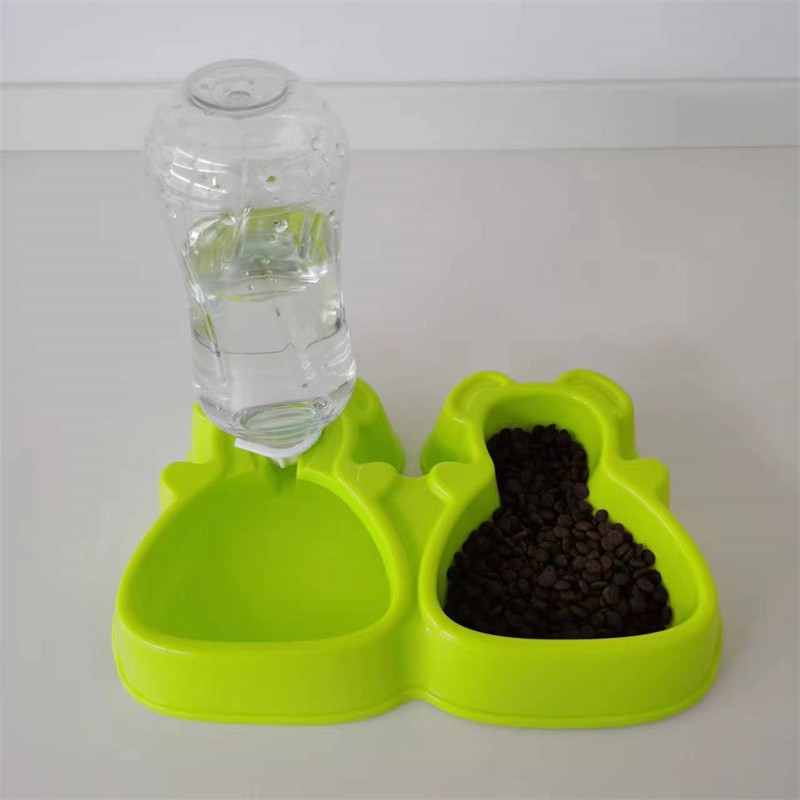 Rabbit Shape Pet Food Water Double Bowl TM4013