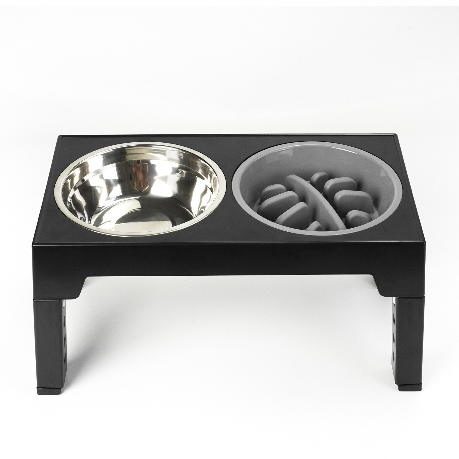 Adjustable Height Elevated Double Pet Feeder TM4081