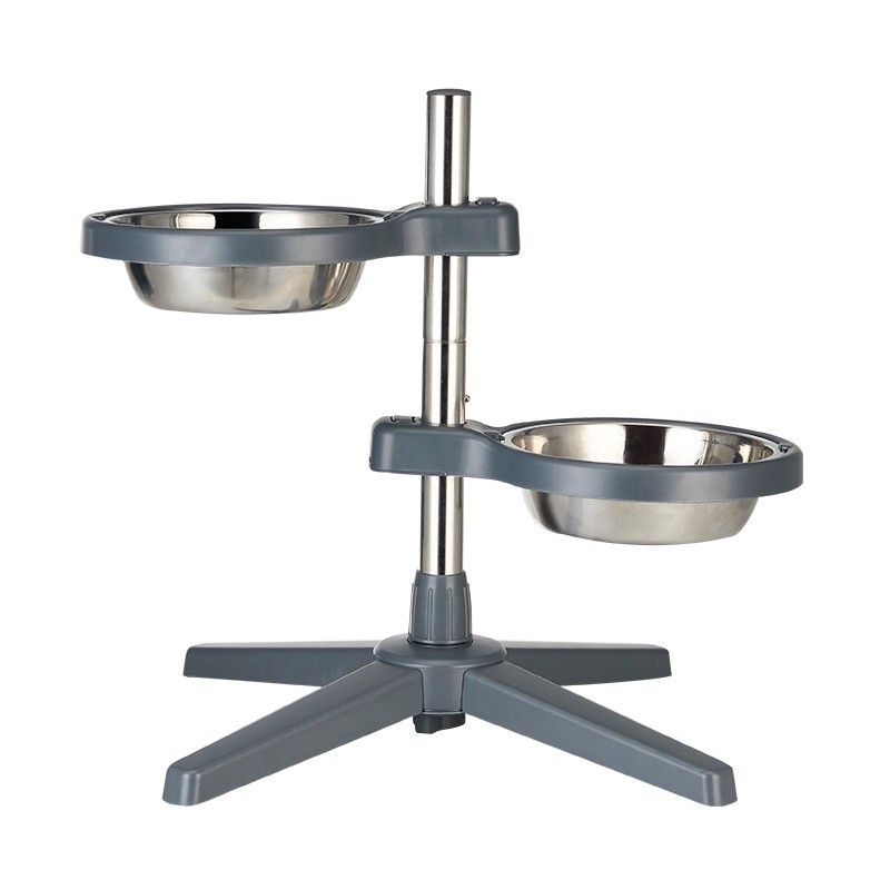 Adjustable Height Double Pet Bowl TM4082